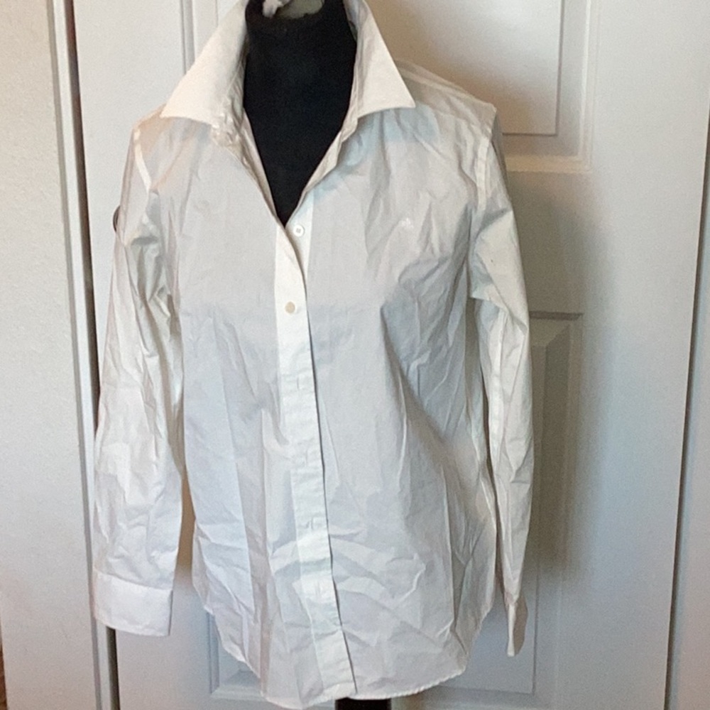 Lauren Ralph Lauren black label Pure Press White long sleeve Shirt L